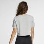 Nike Sportswear Essential Kort T-shirt met logo voor dames Grijs - Thumbnail 3