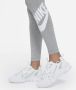 Nike Sportswear Essential Legging met hoge taille en logo voor dames Grijs - Thumbnail 7