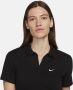 Nike Sportswear Essential Polotop met korte mouwen voor dames Zwart - Thumbnail 3