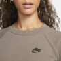 Nike Sportswear Essential Sweatshirt van fleece voor dames Grijs - Thumbnail 3