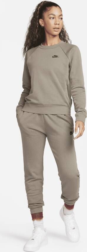 Nike Sportswear Essential Sweatshirt van fleece voor dames Grijs