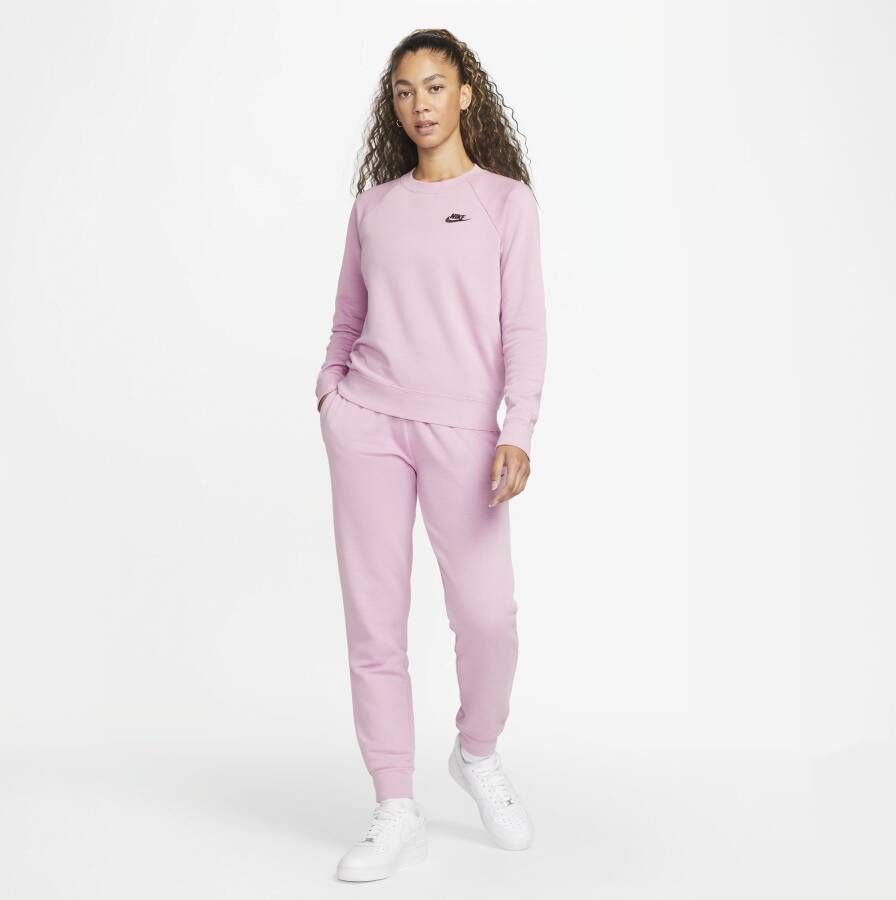 Nike Sportswear Essential Sweatshirt van fleece voor dames Paars
