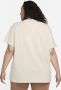 Nike Sportswear Essential T-shirt voor dames (Plus Size) Bruin - Thumbnail 2