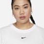 Nike Sportswear Essential T-shirt voor dames (Plus Size) Wit - Thumbnail 2