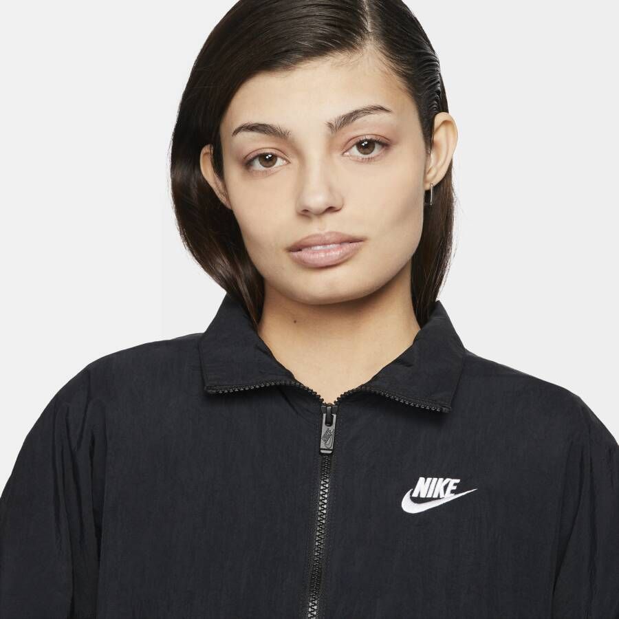 Nike Sportswear Essential Windrunner Geweven damesjack Zwart