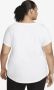 Nike Sportswear Essentials T-shirt met logo voor dames (Plus Size) Wit - Thumbnail 2