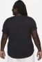 Nike Sportswear Essentials T-shirt met logo voor dames (Plus Size) Zwart - Thumbnail 2