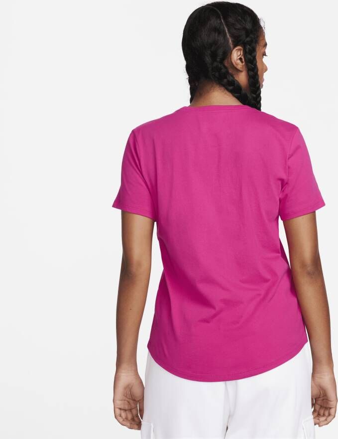 Nike Sportswear Essentials T-shirt met logo voor dames Roze