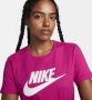 Nike Sportswear Essentials T-shirt met logo voor dames Roze - Thumbnail 3