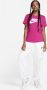 Nike Sportswear Essentials T-shirt met logo voor dames Roze - Thumbnail 4