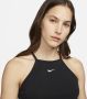 Nike Sportswear Essentials tanktop met ribbelstructuur voor dames Zwart - Thumbnail 3