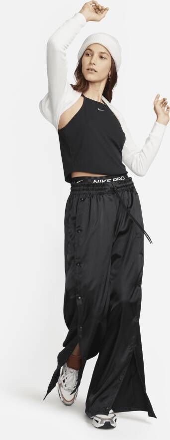 Nike Sportswear Essentials tanktop met ribbelstructuur voor dames Zwart