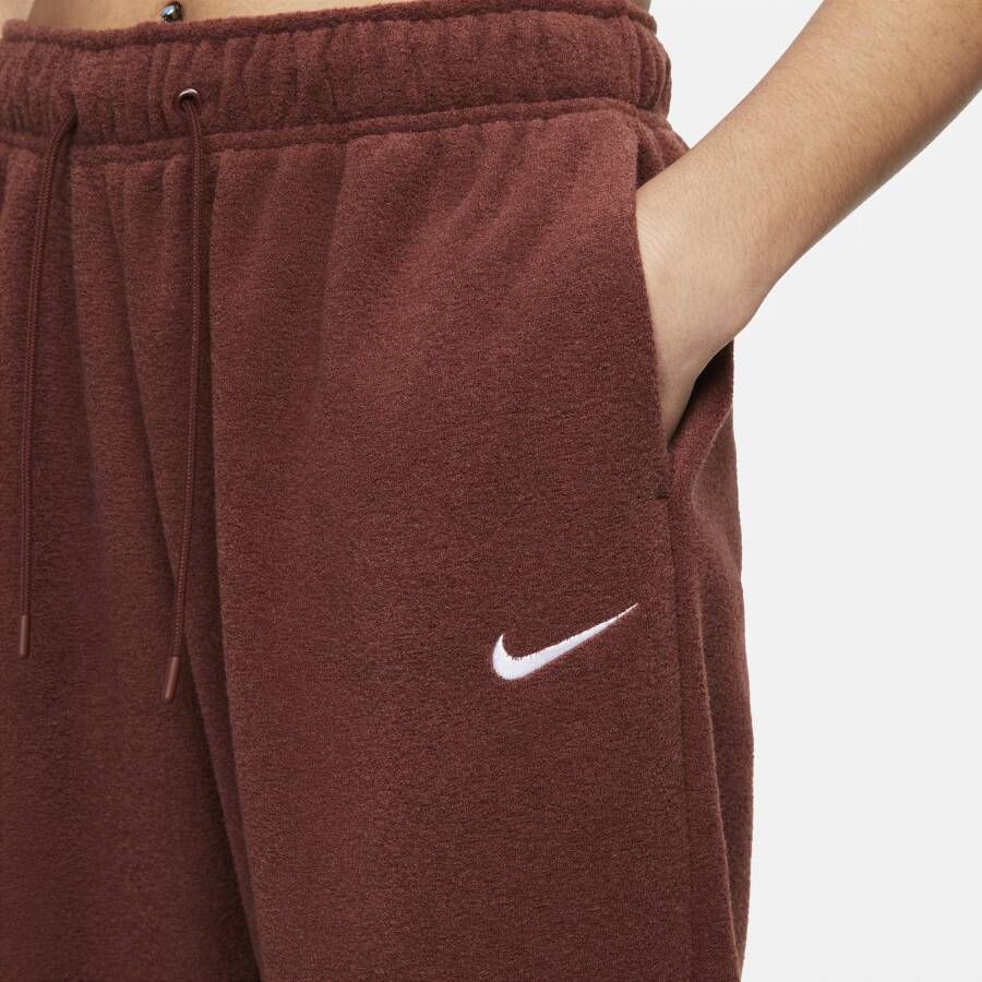 Nike Sportswear Essentials Zachte joggingbroek met hoge taille voor dames Bruin