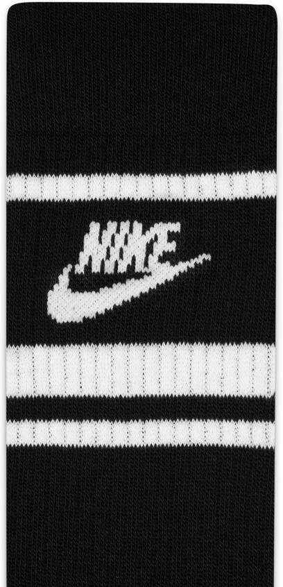 Nike Sportswear Dri-FIT Everyday Essential crew sokken (3 paar) Zwart