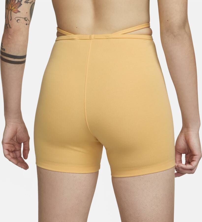 Nike Sportswear Everyday Modern Bikershorts met hoge taille voor dames Bruin