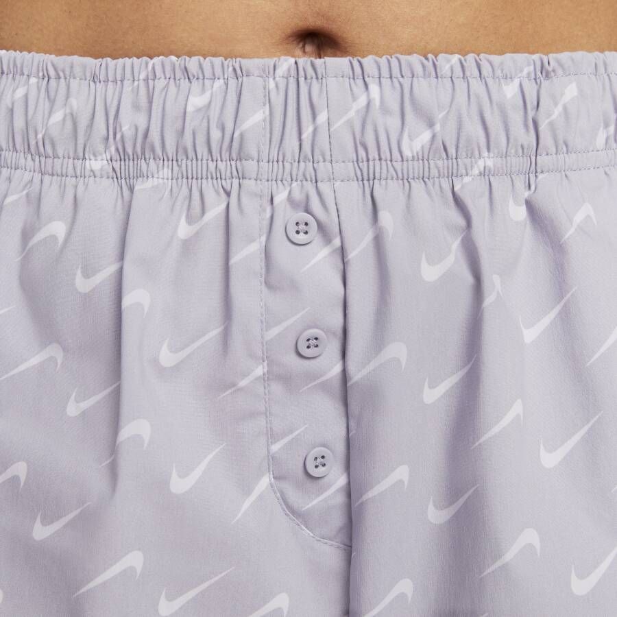 Nike Sportswear Everyday Modern Geweven damesshorts met hoge taille Paars