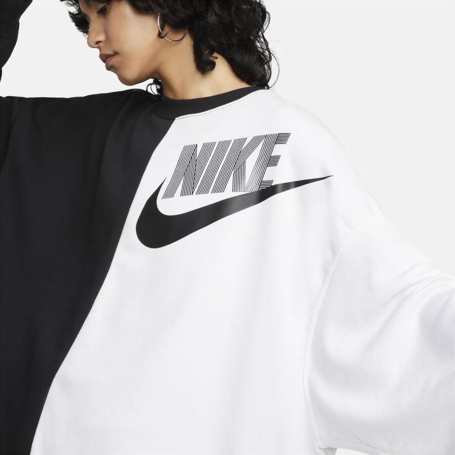 Nike Sportswear Extra oversized danssweatshirt van fleece Zwart