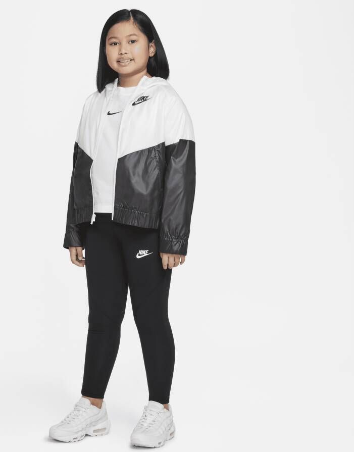 Nike Sportswear Favorites Legging met hoge taille voor meisjes (grotere maten) Zwart
