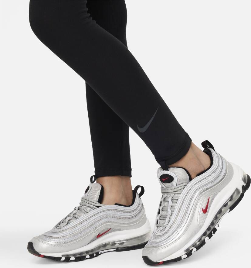Nike Sportswear Favorites legging met hoge taille voor meisjes Zwart - Foto 4
