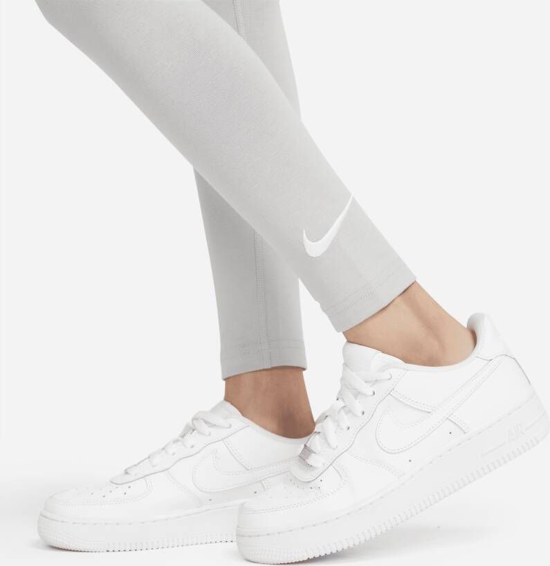 Nike Sportswear Favorites Legging met Swoosh voor meisjes Grijs