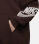 Nike Sportswear Fleecehoodie met rits voor dames Bruin - Thumbnail 5