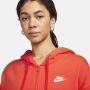 Nike Sportswear Fleecehoodie met rits voor dames Rood - Thumbnail 3