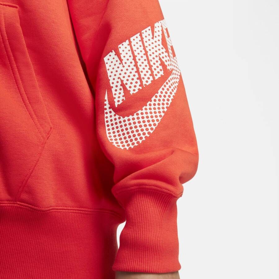 Nike Sportswear Fleecehoodie met rits voor dames Rood
