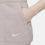 Nike Sportswear Geribde jersey damesshorts met hoge taille Bruin - Thumbnail 4