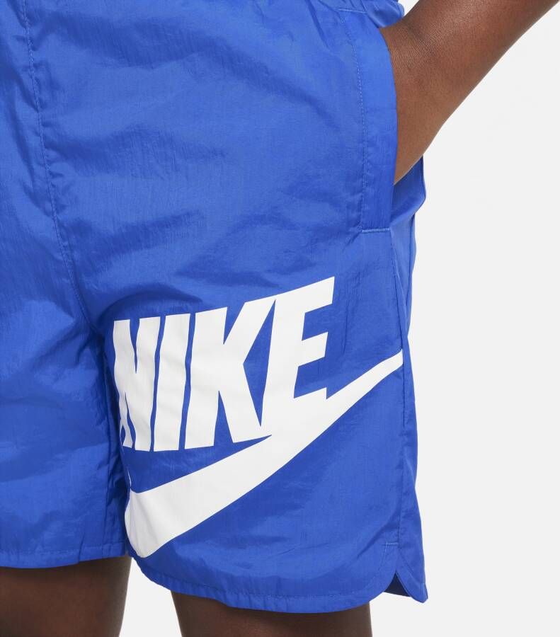 Nike Sportswear Geweven jongensshorts (ruimere maten) Blauw