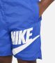 Nike Sportswear Geweven jongensshorts (ruimere maten) Blauw - Thumbnail 5