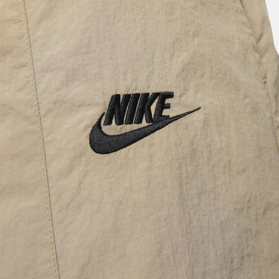 Nike Sportswear geweven oversized cargobroek met hoge taille voor dames Bruin