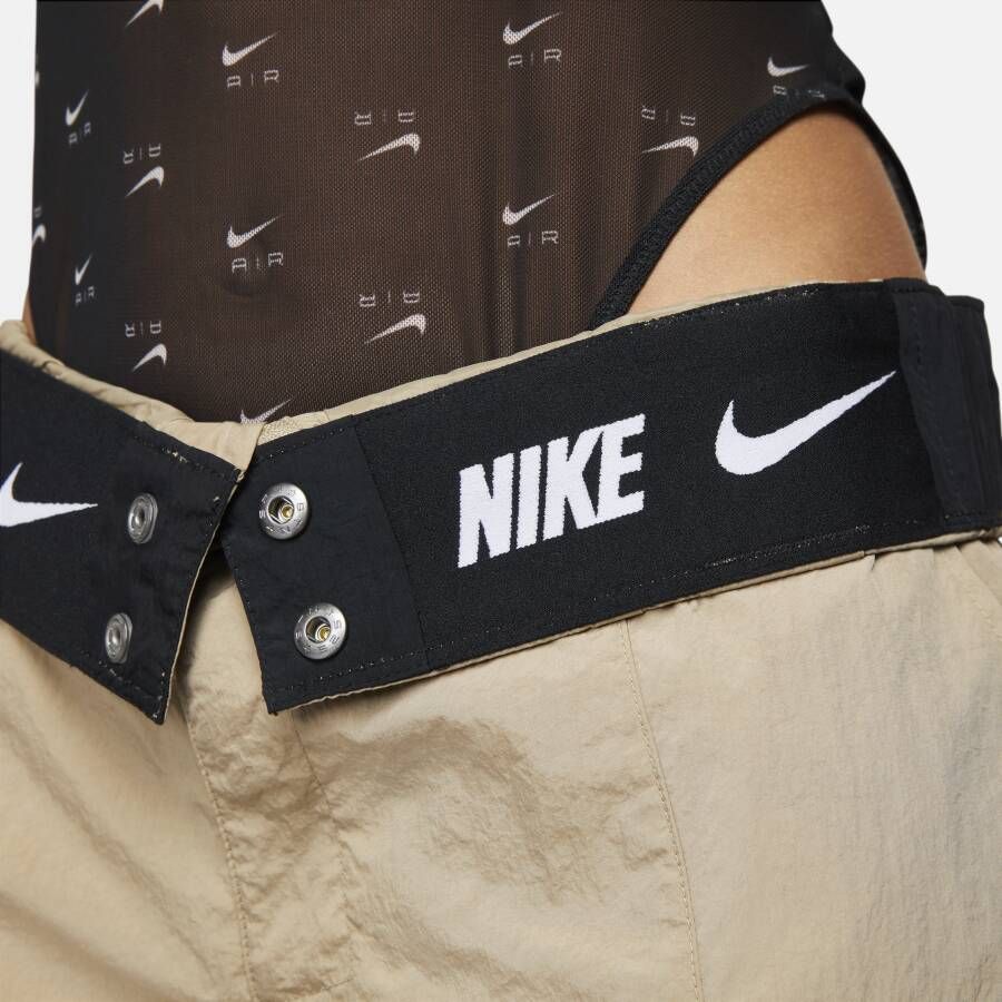 Nike Sportswear geweven oversized cargobroek met hoge taille voor dames Bruin