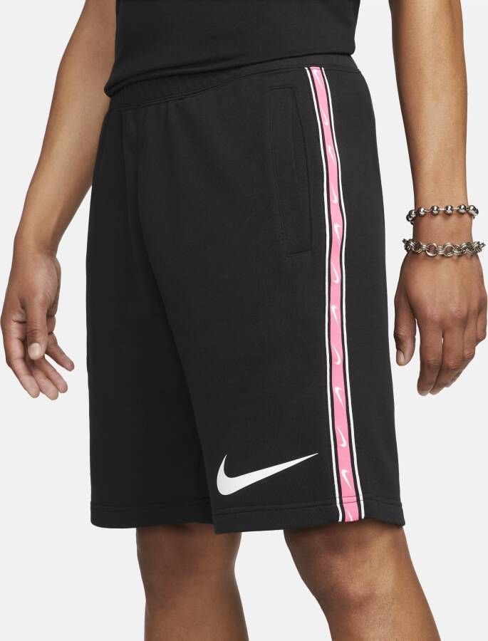 Nike Sportswear herenshorts van sweatstof met herhaald patroon Zwart - Foto 2