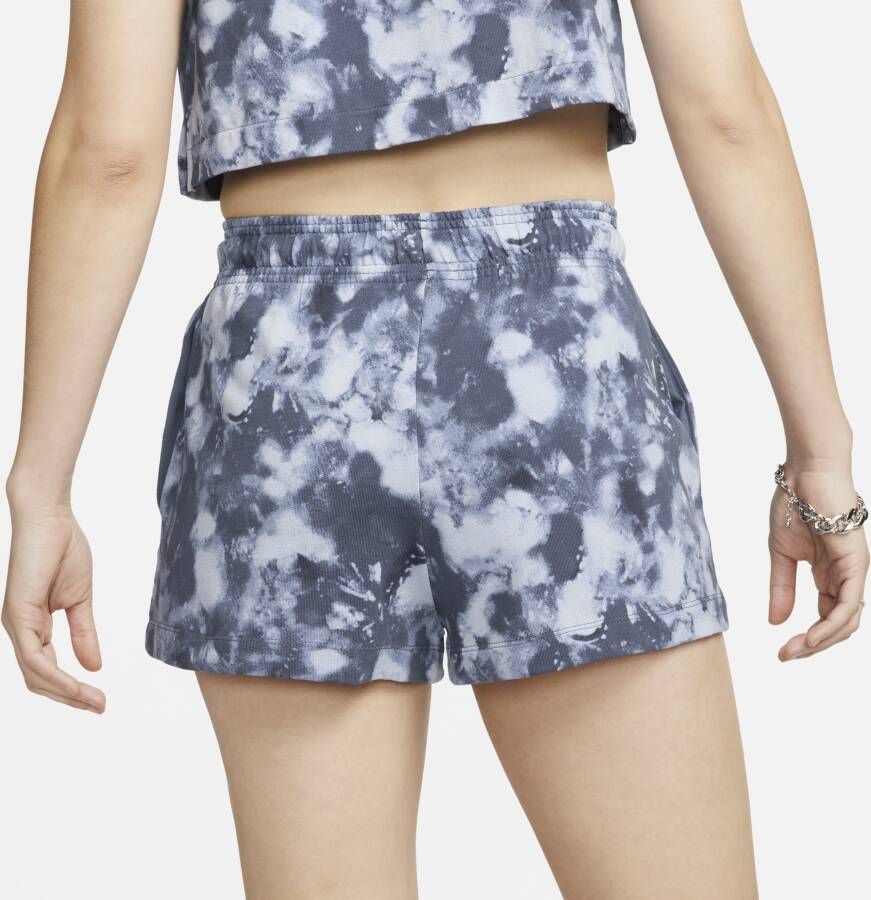 Nike Sportswear jersey damesshorts met wave-dye Grijs