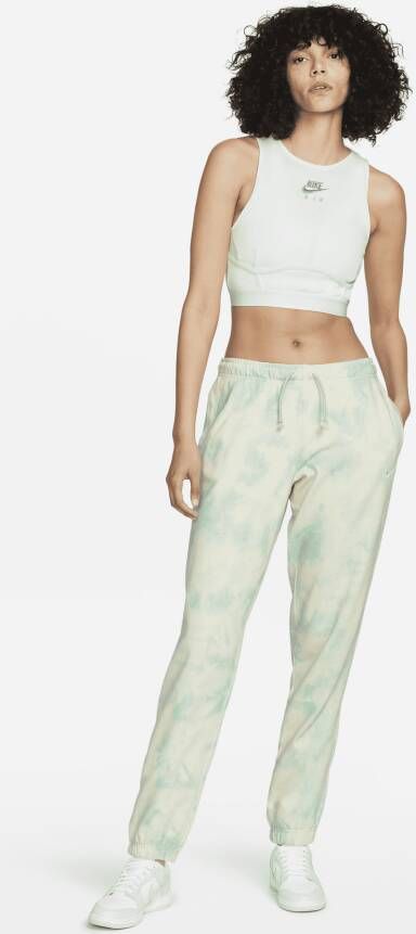 Nike Sportswear Joggingbroek met halfhoge taille en wolkenprint voor dames Groen