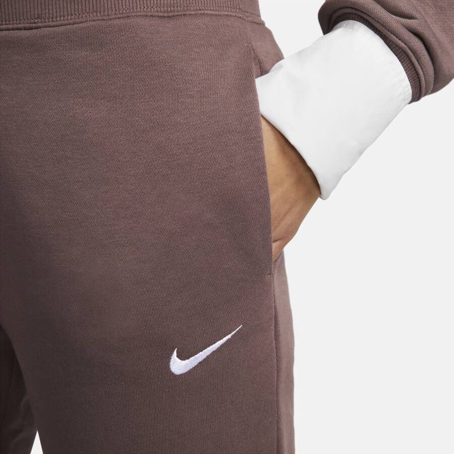 Nike Sportswear Phoenix Fleece Joggingbroek van fleece met hoge taille voor dames Bruin