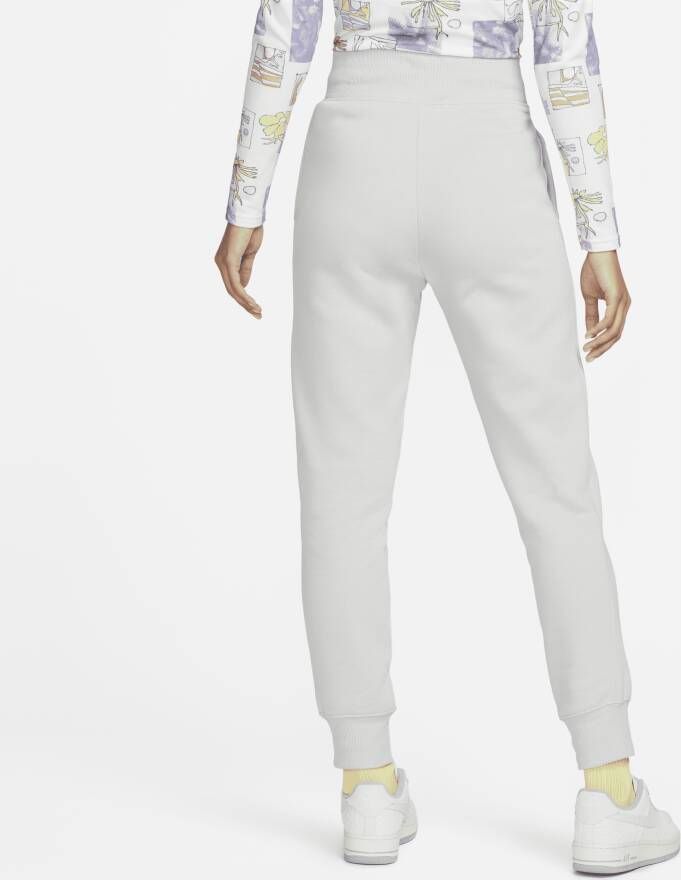 Nike Sportswear Phoenix Fleece Joggingbroek van fleece met hoge taille voor dames Grijs