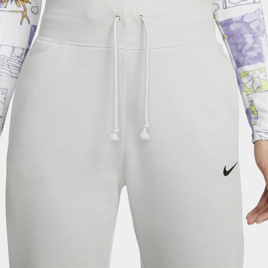 Nike Sportswear Phoenix Fleece Joggingbroek van fleece met hoge taille voor dames Grijs