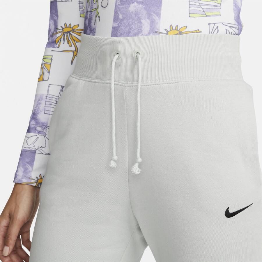 Nike Sportswear Phoenix Fleece Joggingbroek van fleece met hoge taille voor dames Grijs