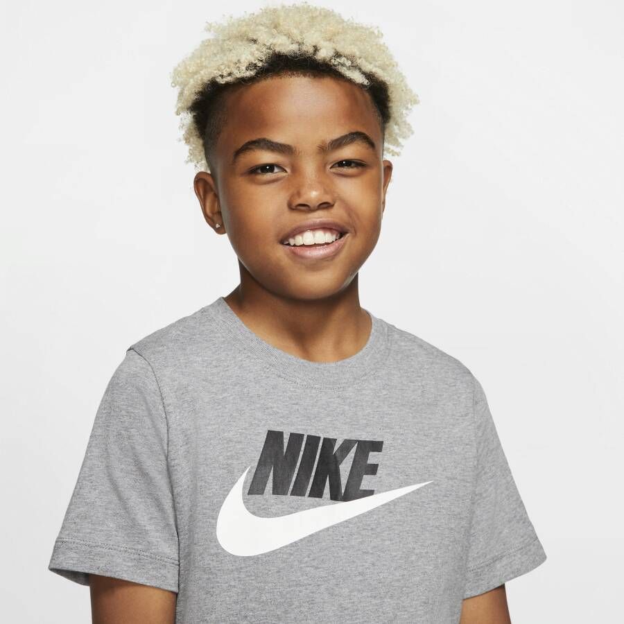 Nike Sportswear Katoenen T-shirt voor kids Grijs