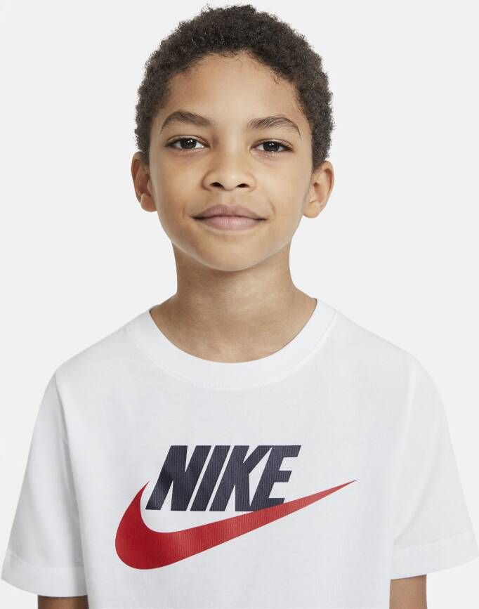 Nike Sportswear Katoenen T-shirt voor kids Wit