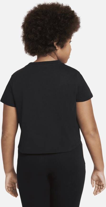 Nike Sportswear Kort T-shirt voor meisjes Zwart