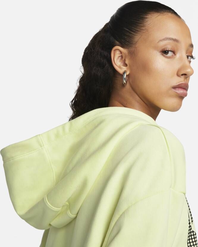 Nike Sportswear Korte danshoodie van fleece voor dames Groen