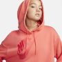 Nike Sportswear Korte danshoodie van fleece voor dames Oranje - Thumbnail 3