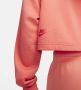 Nike Sportswear Korte danshoodie van fleece voor dames Oranje - Thumbnail 4