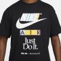 Nike Oversize T-shirt met korte mouwen en ronde hals Black Heren - Thumbnail 4