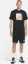 Nike Zwarte Heren Tee met Open Hals Black Heren - Thumbnail 4