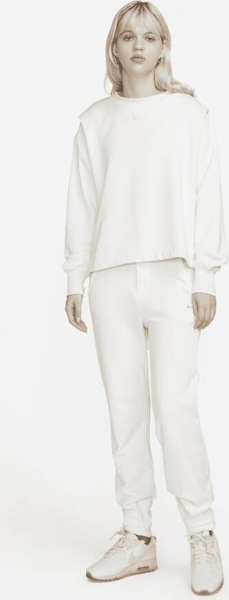 Nike Sportswear Modern Fleece Damesbroek van sweatstof met hoge taille Wit