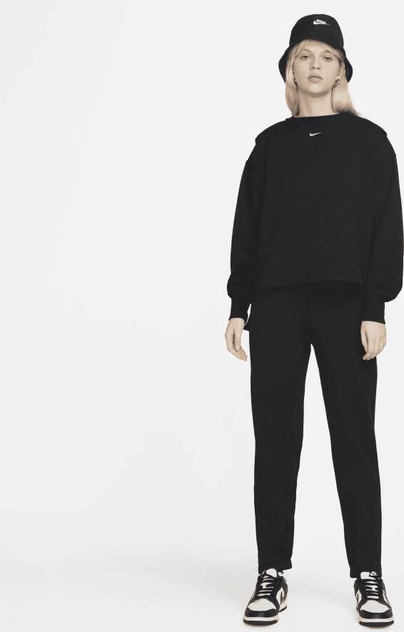 Nike Sportswear Modern Fleece Damesbroek van sweatstof met hoge taille Zwart