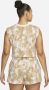 Nike Sportswear mouwloze jersey damestop met wave-dye Wit - Thumbnail 2